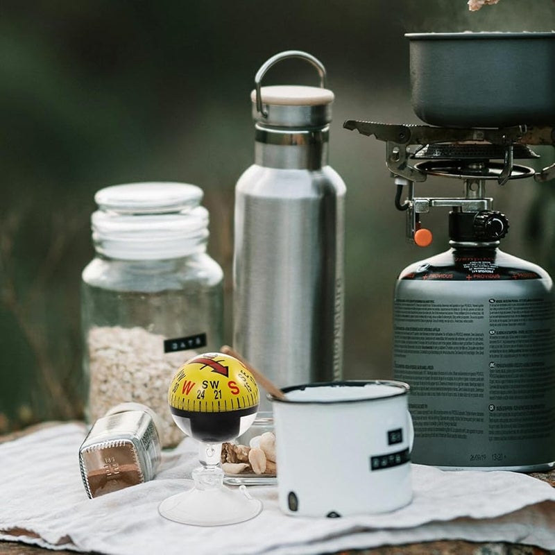 HYTROVE 38mm Yellow Car Dashboard Compass with Suction Cup for Truck Marine and Outdoor Use - Image 5